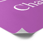 Liebe ist ... individuelle Namen und Farbposter Poster (Ecke)