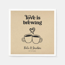 Liebe ist Kaffee brächten / Tee Napkin Serviette