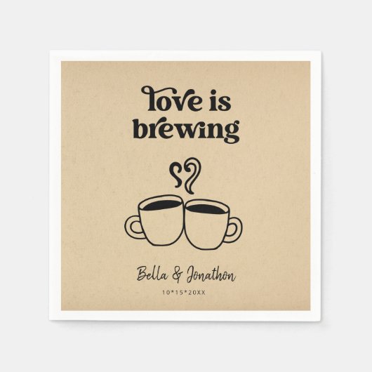 Liebe ist Kaffee brächten / Tee Napkin Serviette (Vorderseite)