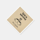 Liebe ist Kaffee brächten / Tee Napkin Serviette (Ecke)