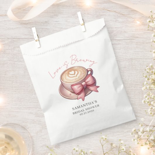 Liebe ist Kaffee Brautparty Geschenktütchen (Ausgeschnitten)
