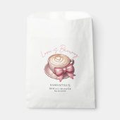 Liebe ist Kaffee Brautparty Geschenktütchen (Vorderseite)