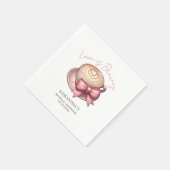 Liebe ist Kaffee Brautparty Serviette (Ecke)