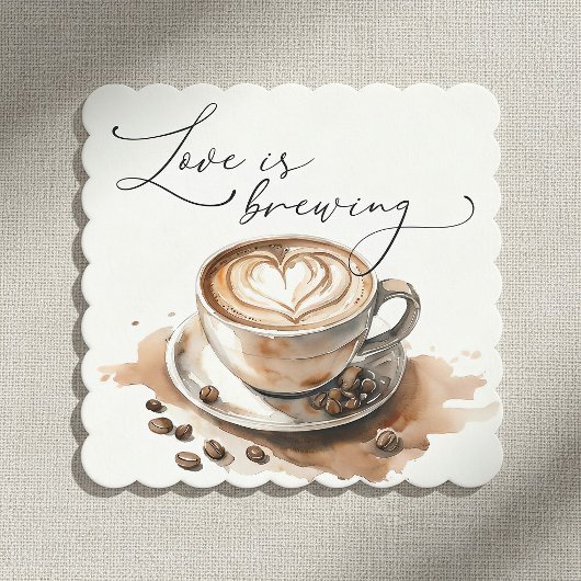 Liebe ist Kaffee Brautparty Untersetzer