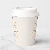 Liebe ist Kaffee in Papierbechern Hochzeit Dusche Pappbecher (Rechts)
