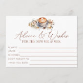 Liebe ist Kaffeeberatung und Wünsche Begleitkarte (Vorderseite)