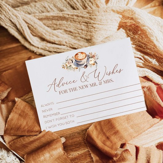 Liebe ist Kaffeeberatung und Wünsche Begleitkarte