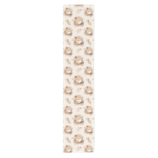 Liebe ist Kaffeepause Kurzer Tischläufer (Vorderseite)