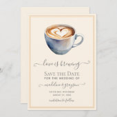 Liebe ist Kaffeepause Save The Date (Vorne/Hinten)