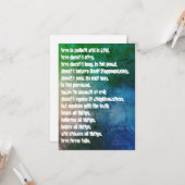 Liebe ist karte (Vorderseite/Rückseite Beispiel)