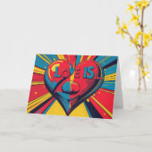 Liebe ist... karte (Gelbe Blume)