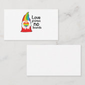 Liebe ist kein LGBT-Stolz. Visitenkarte (Vorne/Hinten)