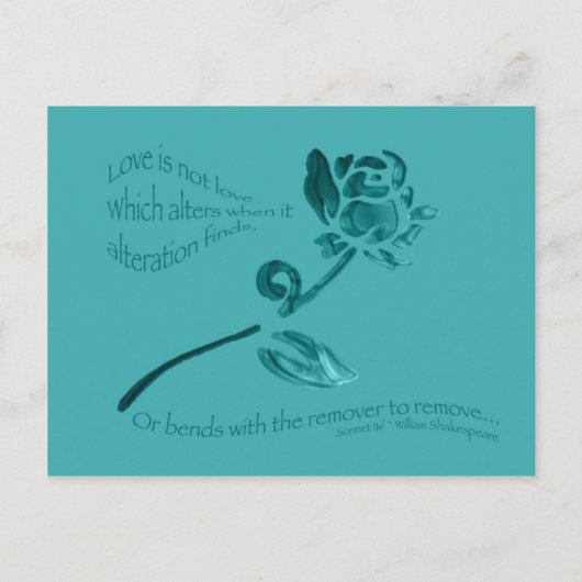 Liebe ist keine Liebe... Postkarte (Vorderseite)