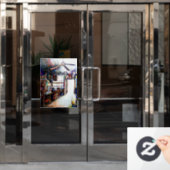 Liebe ist keine Mauer, sondern eine Brücke Fensteraufkleber (Büro Tür)