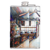 Liebe ist keine Mauer, sondern eine Brücke Flachmann (Rückseite)