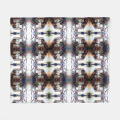 Liebe ist keine Mauer, sondern eine Brücke Fleecedecke (Vorderseite (Horizontal))