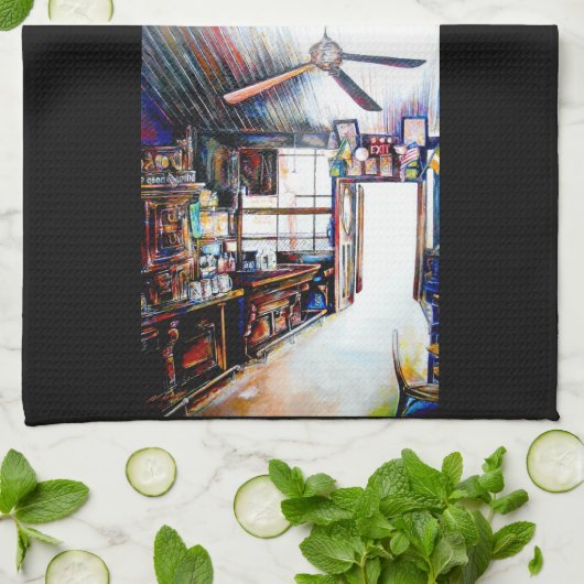 Liebe ist keine Mauer, sondern eine Brücke Geschirrtuch (Gefaltet)