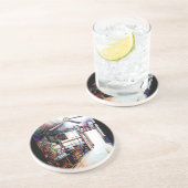 Liebe ist keine Mauer, sondern eine Brücke Getränkeuntersetzer (Seite)