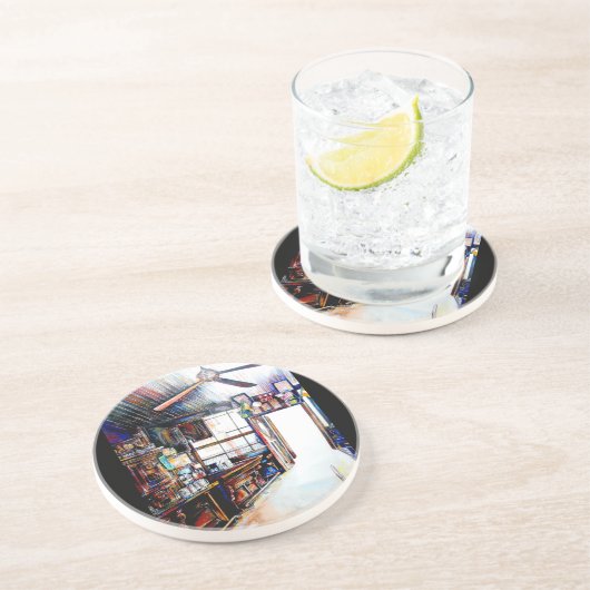 Liebe ist keine Mauer, sondern eine Brücke Getränkeuntersetzer (Seite)