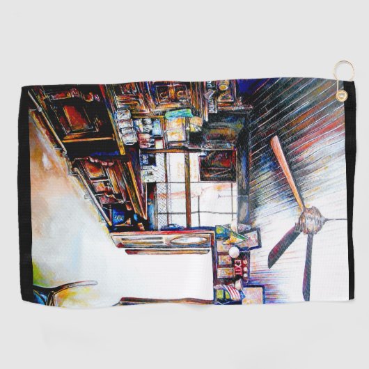 Liebe ist keine Mauer, sondern eine Brücke Golfhandtuch (Horizontal)