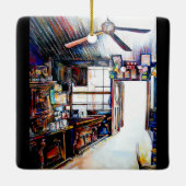 Liebe ist keine Mauer, sondern eine Brücke Keramikornament (Rückseite)