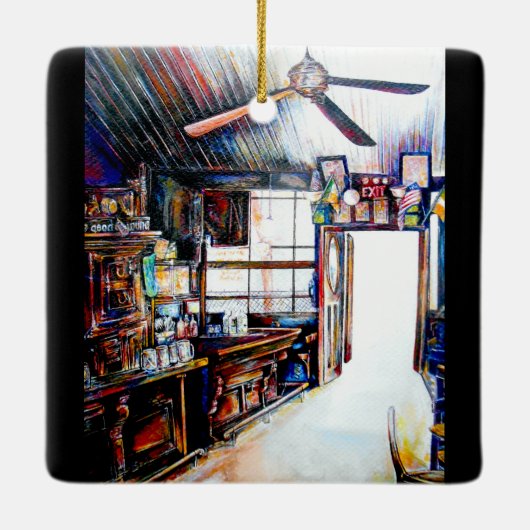 Liebe ist keine Mauer, sondern eine Brücke Keramikornament (Rückseite)