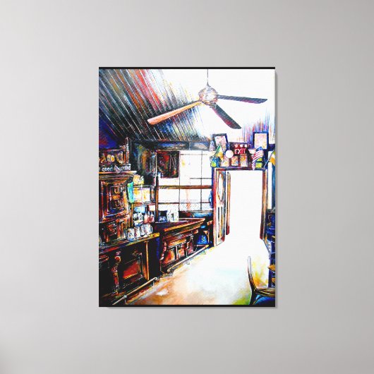 Liebe ist keine Mauer, sondern eine Brücke Leinwanddruck (Vorderseite)