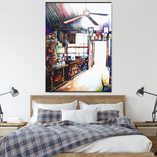 Liebe ist keine Mauer, sondern eine Brücke Leinwanddruck (Insitu (Schlafzimmer))