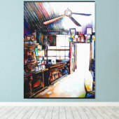 Liebe ist keine Mauer, sondern eine Brücke Leinwanddruck (Insitu (Holzboden))