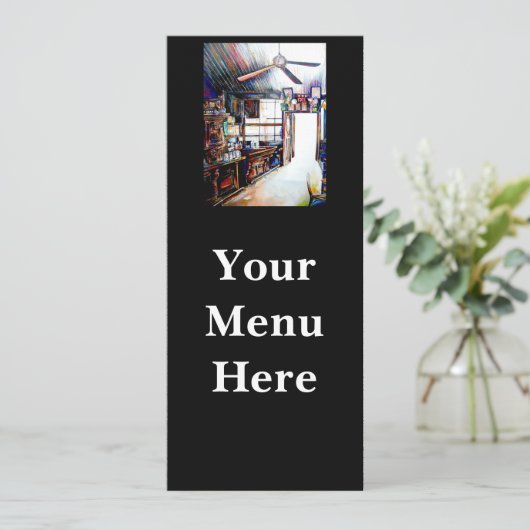 Liebe ist keine Mauer, sondern eine Brücke Menükarte (Stehend Vorderseite)