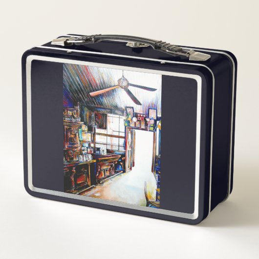 Liebe ist keine Mauer, sondern eine Brücke Metall Brotdose (Rückseite)