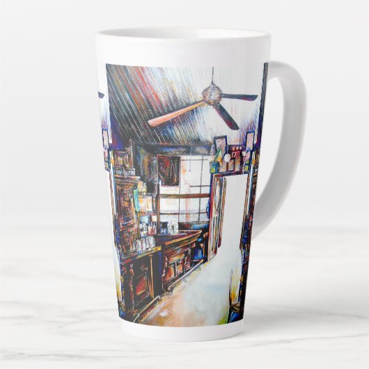 Liebe ist keine Mauer, sondern eine Brücke Milchtasse (Rechte Ecke)