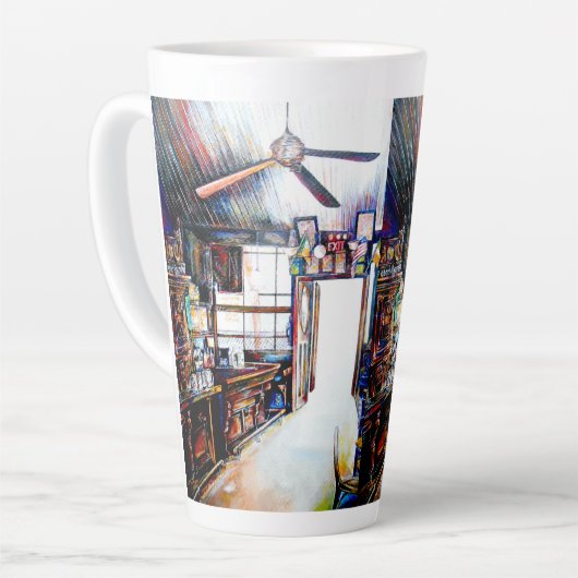 Liebe ist keine Mauer, sondern eine Brücke Milchtasse (Linke Ecke)