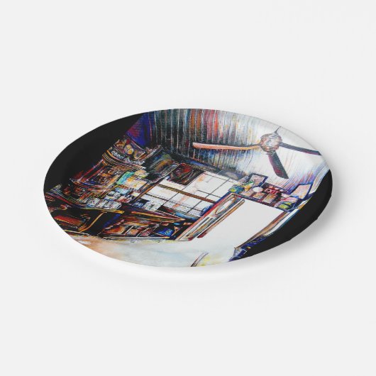 Liebe ist keine Mauer, sondern eine Brücke Pappteller (Schrägansicht)