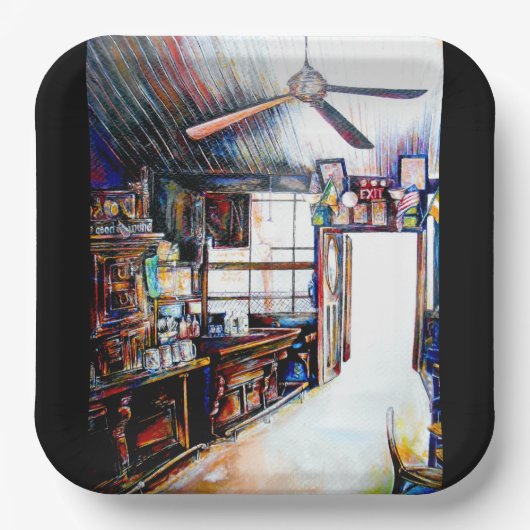 Liebe ist keine Mauer, sondern eine Brücke Pappteller (Vorderseite)