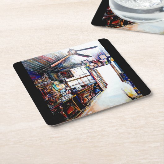 Liebe ist keine Mauer, sondern eine Brücke Rechteckiger Pappuntersetzer (angewinkelt)