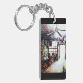 Liebe ist keine Mauer, sondern eine Brücke Schlüsselanhänger (Vorderseite links)