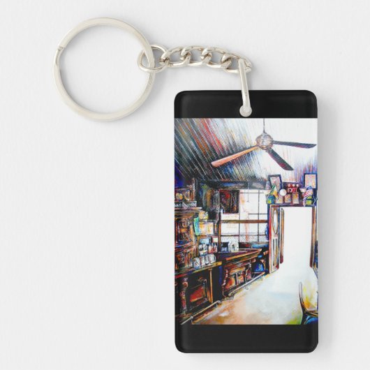 Liebe ist keine Mauer, sondern eine Brücke Schlüsselanhänger (Vorderseite)