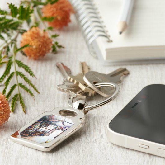 Liebe ist keine Mauer, sondern eine Brücke Schlüsselanhänger (Seite)