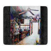 Liebe ist keine Mauer, sondern eine Brücke Schneidebrett (Vorderseite)