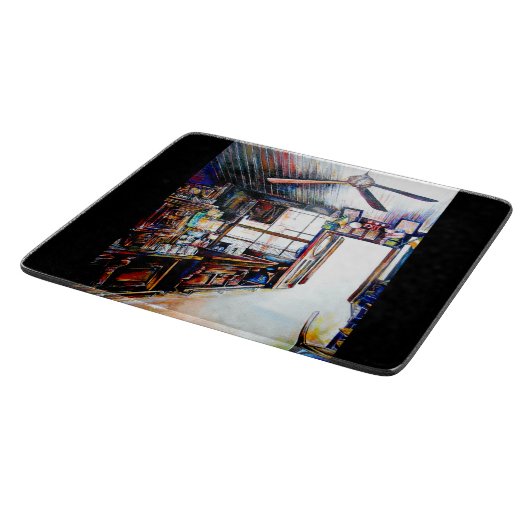 Liebe ist keine Mauer, sondern eine Brücke Schneidebrett (Ecke)