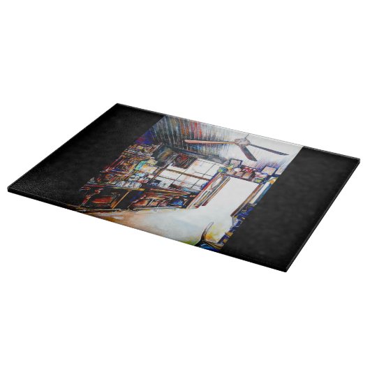 Liebe ist keine Mauer, sondern eine Brücke Schneidebrett (Ecke)