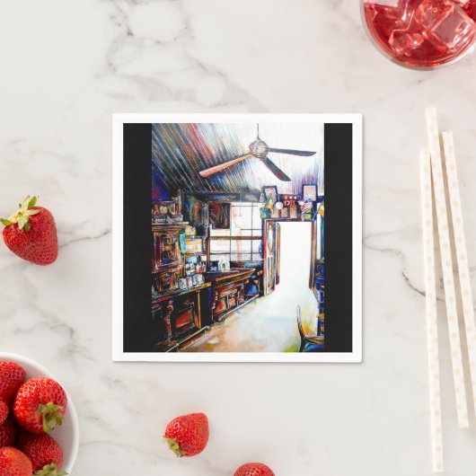 Liebe ist keine Mauer, sondern eine Brücke Serviette (Beispiel)