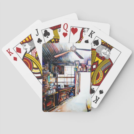 Liebe ist keine Mauer, sondern eine Brücke Spielkarten (Rückseite)