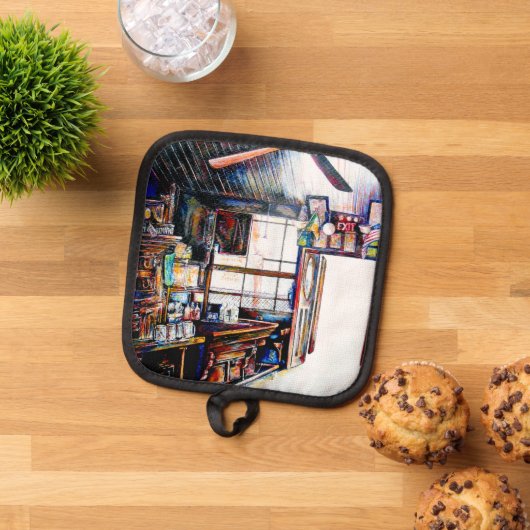 Liebe ist keine Mauer, sondern eine Brücke Topflappen (Oben Unten)