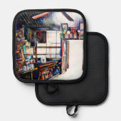 Liebe ist keine Mauer, sondern eine Brücke Topflappen (Vorderseite/Rückseite)