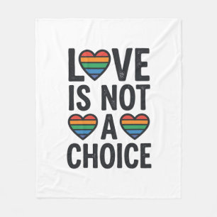 Liebe ist keine Wahl Regenbogen Stolz Vintage-Shir Fleecedecke