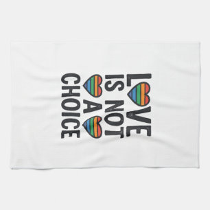 Liebe ist keine Wahl Regenbogen Stolz Vintage-Shir Geschirrtuch