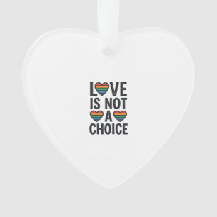 Liebe ist keine Wahl Regenbogen Stolz Vintage-Shir Ornament