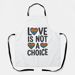 Liebe ist keine Wahl Regenbogen Stolz Vintage-Shir Schürze